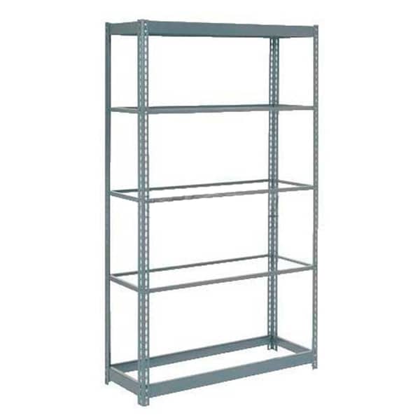 Heavy Duty Shelving 48W x 12D x 84H With 5 Shelves, No Deck, Gray